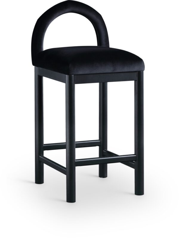 Conrad Velvet Upholstered Counter Stool