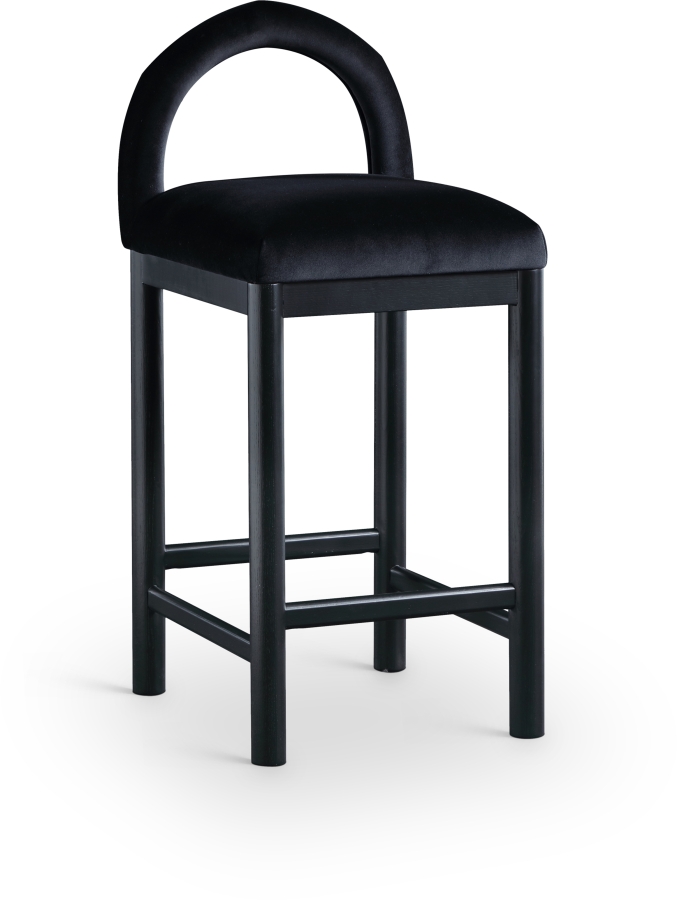 Conrad Velvet Upholstered Counter Stool