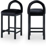 Conrad Velvet Upholstered Counter Stool