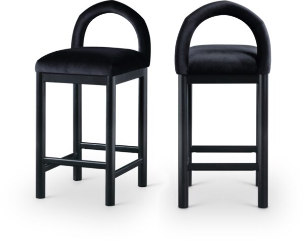 Conrad Velvet Upholstered Counter Stool