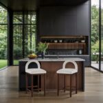 Conrad Velvet Upholstered Counter Stool