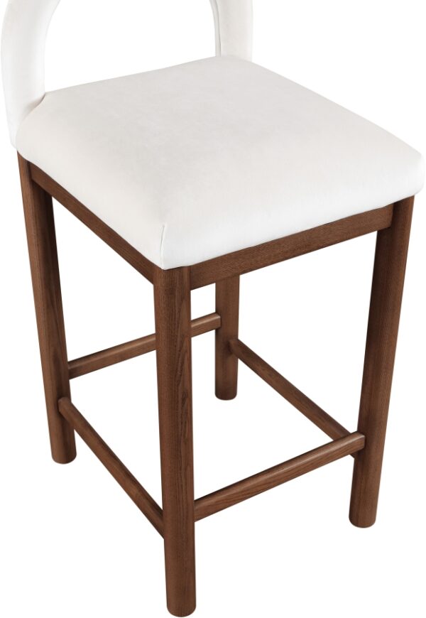 Conrad Velvet Upholstered Counter Stool