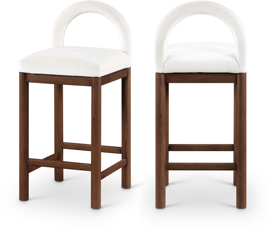 Conrad Velvet Upholstered Counter Stool