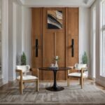 Sacha Linen Textured Fabric Upholstered Dining Chair