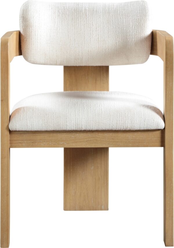 Sacha Linen Textured Fabric Upholstered Dining Chair