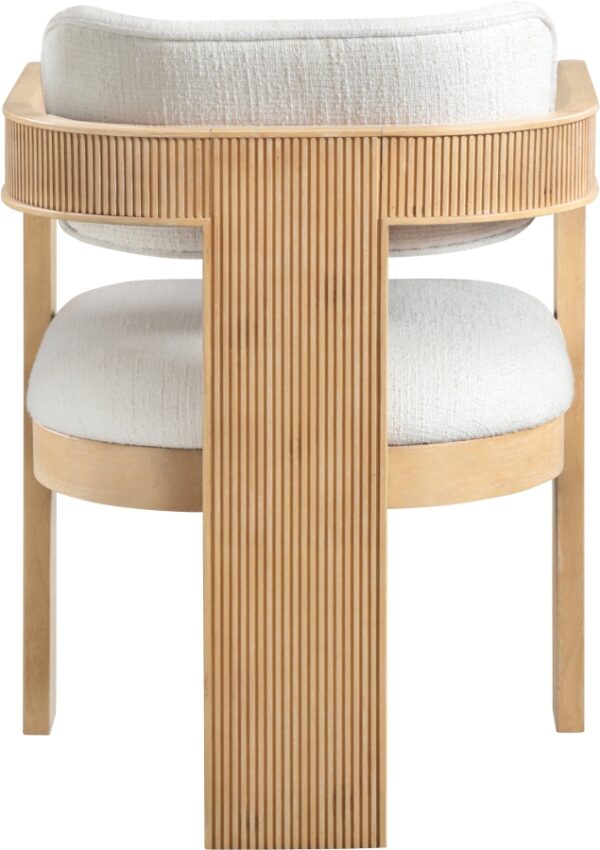 Sacha Linen Textured Fabric Upholstered Dining Chair