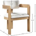 Sacha Linen Textured Fabric Upholstered Dining Chair