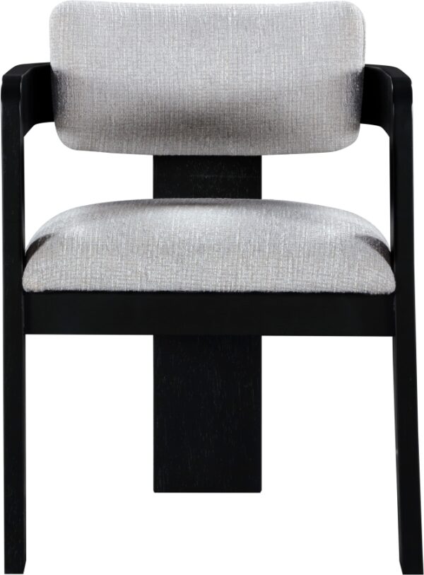Sacha Linen Textured Fabric Upholstered Dining Chair