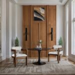 Sacha Linen Textured Fabric Upholstered Dining Chair