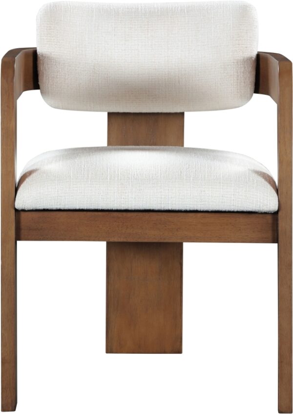 Sacha Linen Textured Fabric Upholstered Dining Chair