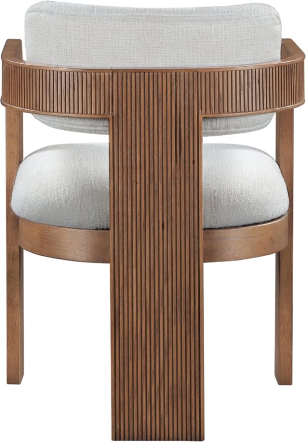 Sacha Linen Textured Fabric Upholstered Dining Chair