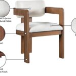 Sacha Linen Textured Fabric Upholstered Dining Chair