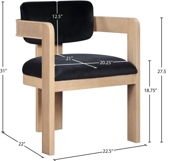 Sacha Velvet Upholstered Dining Chair
