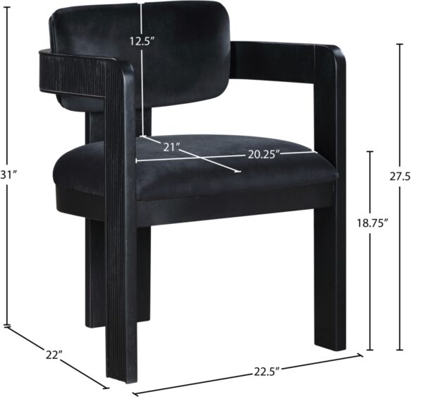 Sacha Velvet Upholstered Dining Chair