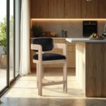 Sacha Velvet Upholstered Counter Stool