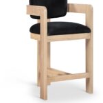 Sacha Velvet Upholstered Counter Stool