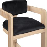 Sacha Velvet Upholstered Counter Stool