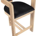 Sacha Velvet Upholstered Counter Stool