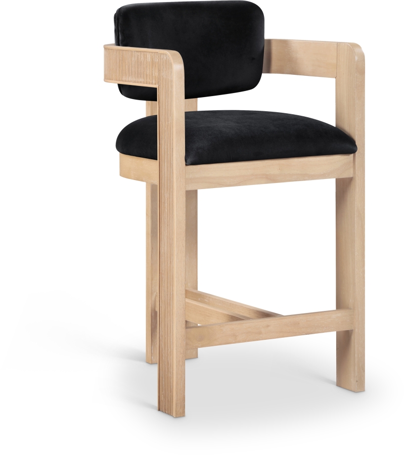 Sacha Velvet Upholstered Counter Stool