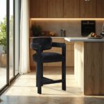 Sacha Velvet Upholstered Counter Stool