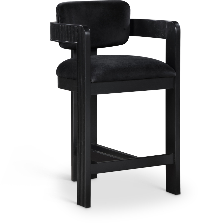 Sacha Velvet Upholstered Counter Stool