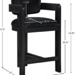 Sacha Velvet Upholstered Counter Stool