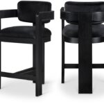 Sacha Velvet Upholstered Counter Stool