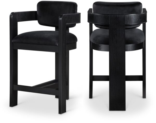 Sacha Velvet Upholstered Counter Stool