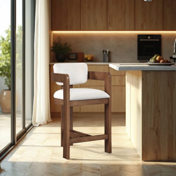 Sacha Velvet Upholstered Counter Stool