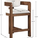 Sacha Velvet Upholstered Counter Stool