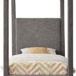 Emerson Linen Textured Fabric Upholstered Bed