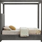 Emerson Linen Textured Fabric Upholstered Bed