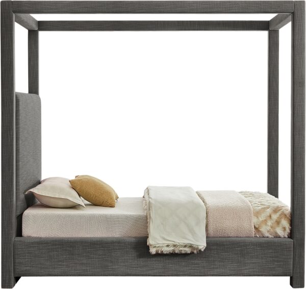 Emerson Linen Textured Fabric Upholstered Bed