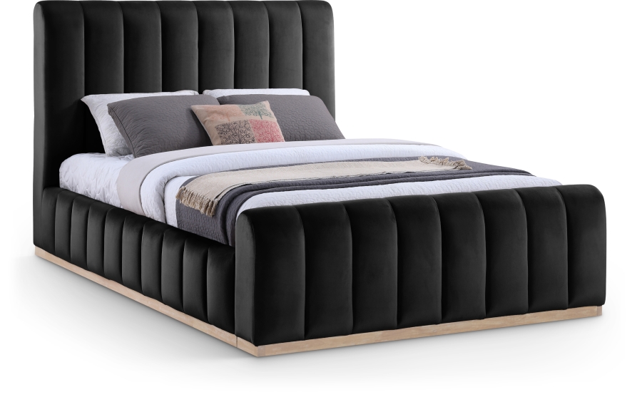 Amara Velvet Upholstered Bed