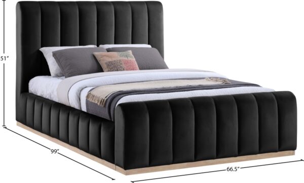 Amara Velvet Upholstered Bed