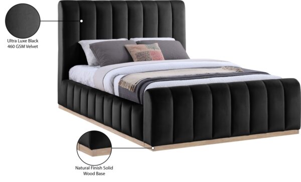Amara Velvet Upholstered Bed