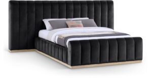 Amara Velvet Upholstered Bed