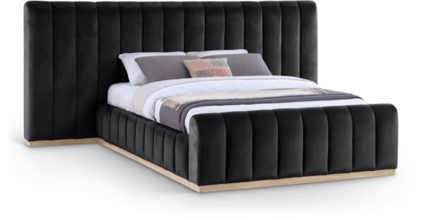 Amara Velvet Upholstered Bed