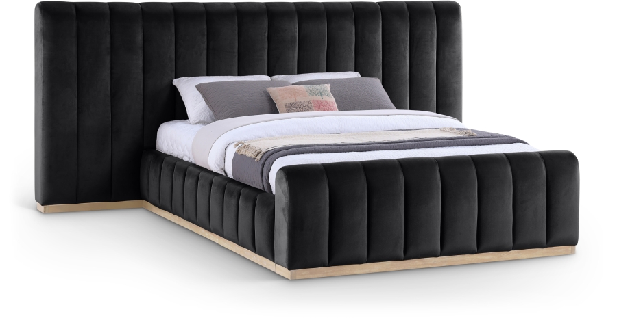Amara Velvet Upholstered Bed