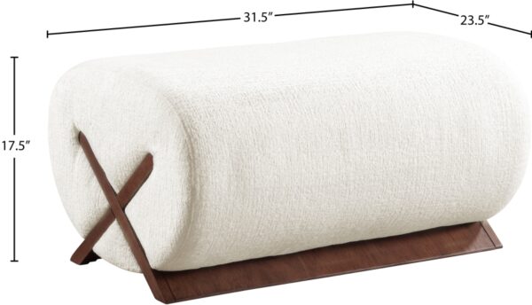 Akira Fabric Upholstered Ottoman