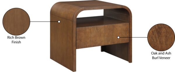 Giada Solid Wood And Veneer Nightstand