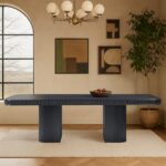 Mohari 112" Solid Wood And Oak Veneer Dining Table