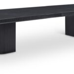 Mohari 112" Solid Wood And Oak Veneer Dining Table