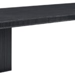 Mohari 112" Solid Wood And Oak Veneer Dining Table