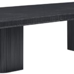 Mohari 112" Solid Wood And Oak Veneer Dining Table