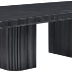Mohari 112" Solid Wood And Oak Veneer Dining Table