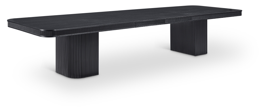Mohari 112" Solid Wood And Oak Veneer Dining Table