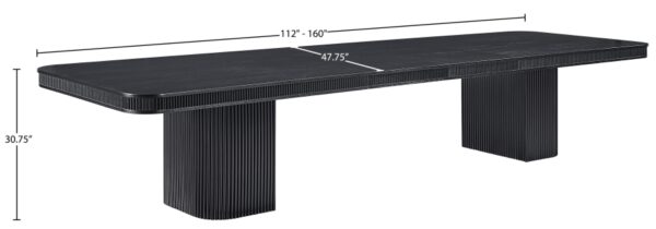 Mohari 112" Solid Wood And Oak Veneer Dining Table