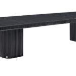 Mohari 112" Solid Wood And Oak Veneer Dining Table