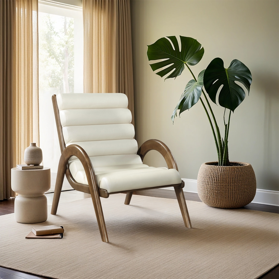 Randal Vegan Leather Upholstered Accent Chair